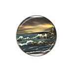  Bridget s Lighthouse   by Ave Hurley of ArtRevu ~ Hat Clip Ball Marker Front