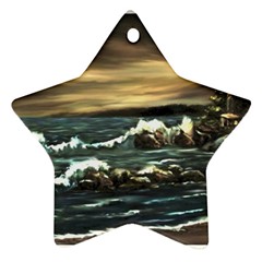  bridget s Lighthouse   By Ave Hurley Of Artrevu   Star Ornament (two Sides)