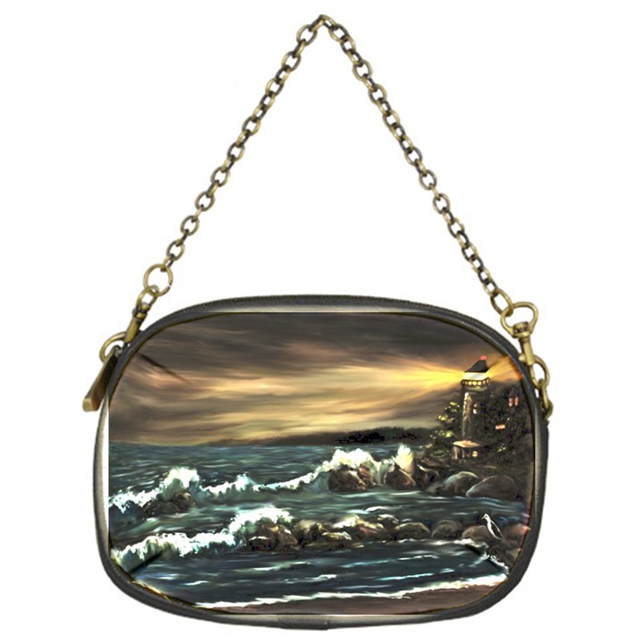  Bridget s Lighthouse   by Ave Hurley of ArtRevu ~ Chain Purse (One Side)