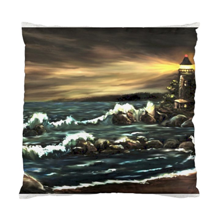  Bridget s Lighthouse   by Ave Hurley of ArtRevu ~ Standard Cushion Case (One Side)