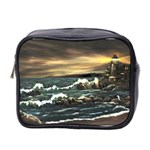  Bridget s Lighthouse   by Ave Hurley of ArtRevu ~ Mini Toiletries Bag (Two Sides) Front