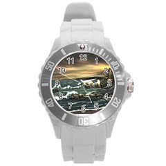  bridget s Lighthouse   By Ave Hurley Of Artrevu   Round Plastic Sport Watch (l)