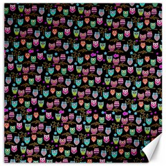 Happy Owls Canvas 20  X 20  (unframed) by Ancello