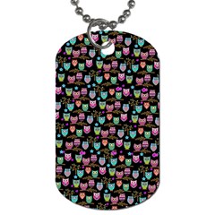 Happy Owls Dog Tag (one Sided) by Ancello