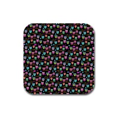 Happy Owls Drink Coasters 4 Pack (square)