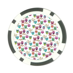 Happy Owls Poker Chip (10 Pack)