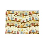 Autumn Owls Cosmetic Bag (Large) Front