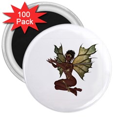 Faerie Nymph Fairy With Outreaching Hands 3  Button Magnet (100 Pack) by goldenjackal
