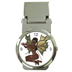 Faerie Nymph Fairy With Outreaching Hands Money Clip With Watch by goldenjackal