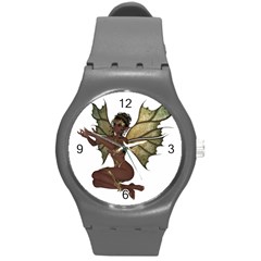 Faerie Nymph Fairy With Outreaching Hands Plastic Sport Watch (medium)