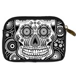 skull Digital Camera Leather Case Back