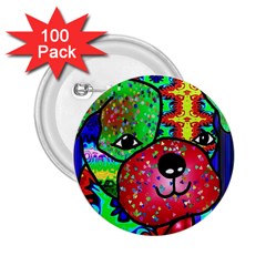 Pug 2 25  Button (100 Pack) by Siebenhuehner