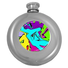 Abstract Hip Flask (round) by Siebenhuehner