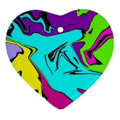 Abstract Heart Ornament (two Sides) by Siebenhuehner