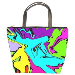 Abstract Bucket Handbag by Siebenhuehner