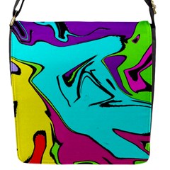 Abstract Flap Closure Messenger Bag (small) by Siebenhuehner