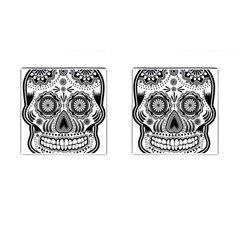 Sugar Skull Cufflinks (square) by Ancello