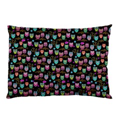 Happy Owls Pillow Case by Ancello