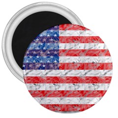 Flag 3  Button Magnet by uniquedesignsbycassie