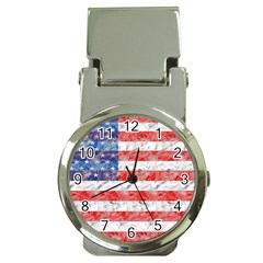 Flag Money Clip With Watch