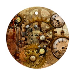 Steampunk Round Ornament (Two Sides)
