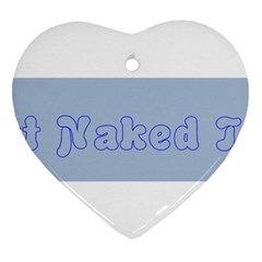 1logo2 Heart Ornament (two Sides) by buttnakedtees