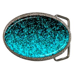 Glitter Dust 1 Belt Buckle (oval) by MedusArt