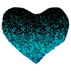 Glitter Dust 1 19  Premium Heart Shape Cushion by MedusArt