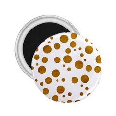 Tan Polka Dots 2 25  Button Magnet