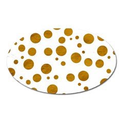 Tan Polka Dots Magnet (oval)