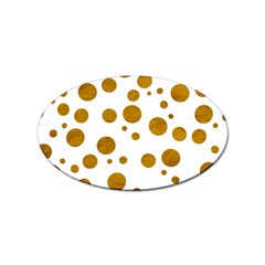 Tan Polka Dots Sticker 10 Pack (oval)