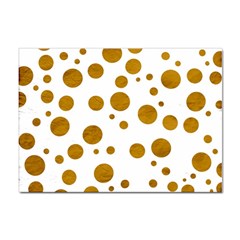 Tan Polka Dots A4 Sticker 10 Pack