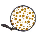 Tan Polka Dots CD Wallet Front