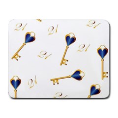 21st Birthday Keys Background Small Mouse Pad (rectangle)