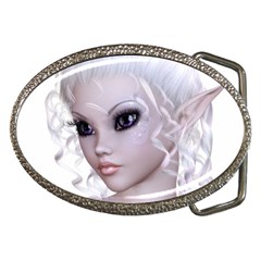 Fairy Elfin Elf Nymph Faerie Belt Buckle (oval) by goldenjackal