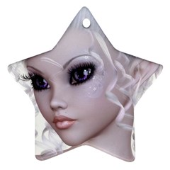 Fairy Elfin Elf Nymph Faerie Star Ornament (two Sides) by goldenjackal