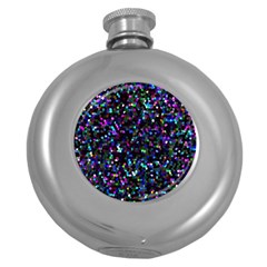 Glitter 1 Hip Flask (round)