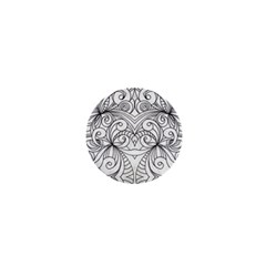 Drawing Floral Doodle 1 1  Mini Button Magnet