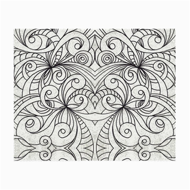 Drawing Floral Doodle 1 Glasses Cloth (Small, Two Sided)