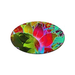 Floral Abstract 1 Sticker 10 Pack (oval) by MedusArt