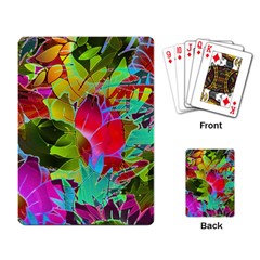 Floral Abstract 1 Playing Cards Single Design by MedusArt