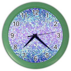 Glitter2 Wall Clock (color) by MedusArt