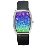 Grunge Art Abstract G57 Barrel Style Metal Watch Front