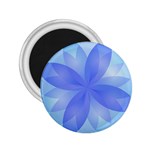 Abstract Lotus Flower 1 2.25  Button Magnet Front