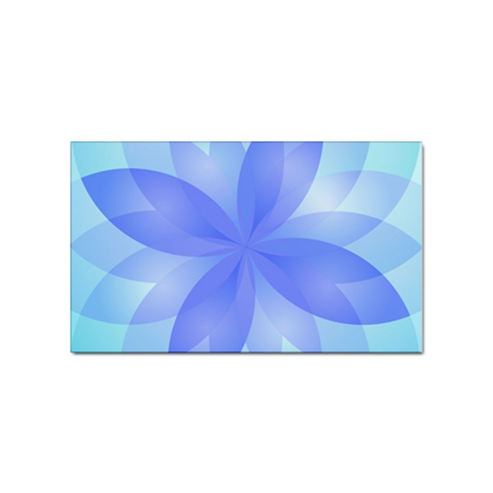 Abstract Lotus Flower 1 Sticker 100 Pack (Rectangle)