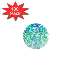 Mosaic Sparkley 1 1  Mini Button Magnet (100 Pack)