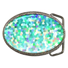 Mosaic Sparkley 1 Belt Buckle (oval) by MedusArt