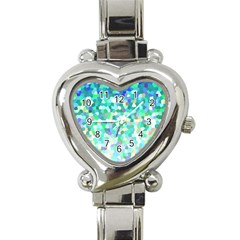 Mosaic Sparkley 1 Heart Italian Charm Watch 