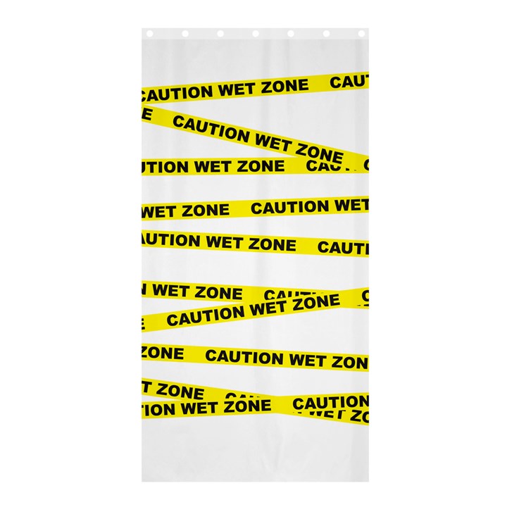 CAUTION Shower Curtain 36  x 72  (Stall)