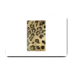 Leopard Coat2 Small Door Mat by BrilliantArtDesigns